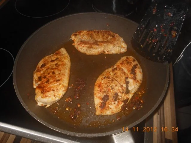 Chilischnitzel mit Knoblauch und Potatos - Rezept - Bild Nr. 2