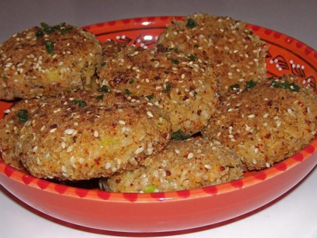 Beilagen: Knusprige Kokos Reis Taler - einfach - 250 kcal/100g