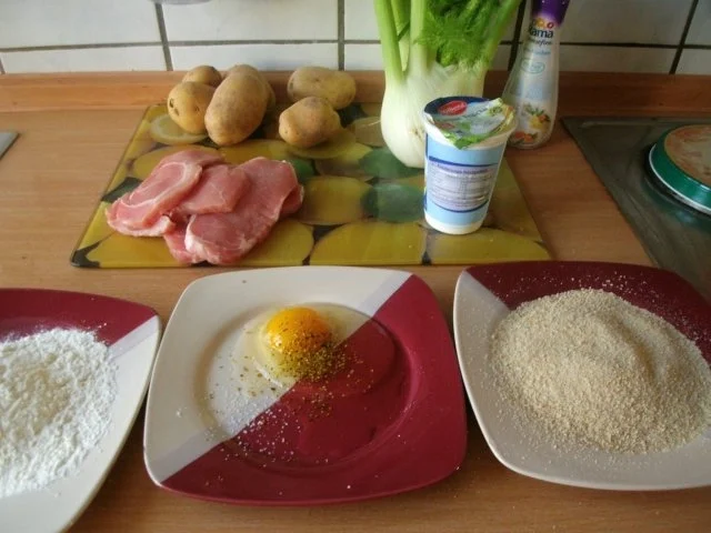 Minutensteaks nach Wiener Art mit Fenchelrahmgemüse - Rezept - Bild Nr. 2