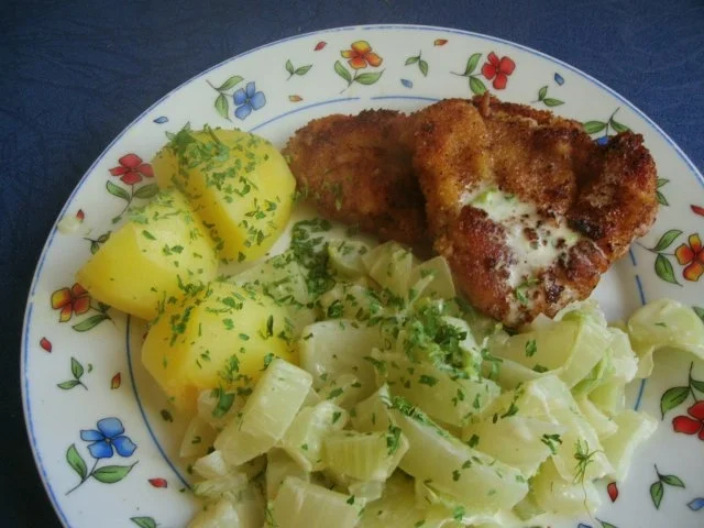 Minutensteaks nach Wiener Art mit Fenchelrahmgemüse - Rezept - Bild Nr. 11