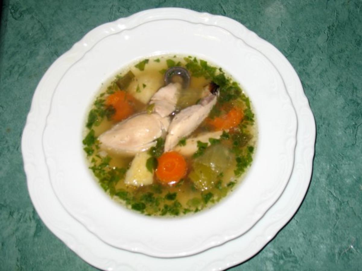 Suppe - Hühnerbrühe mit Einlagen ... - Rezept