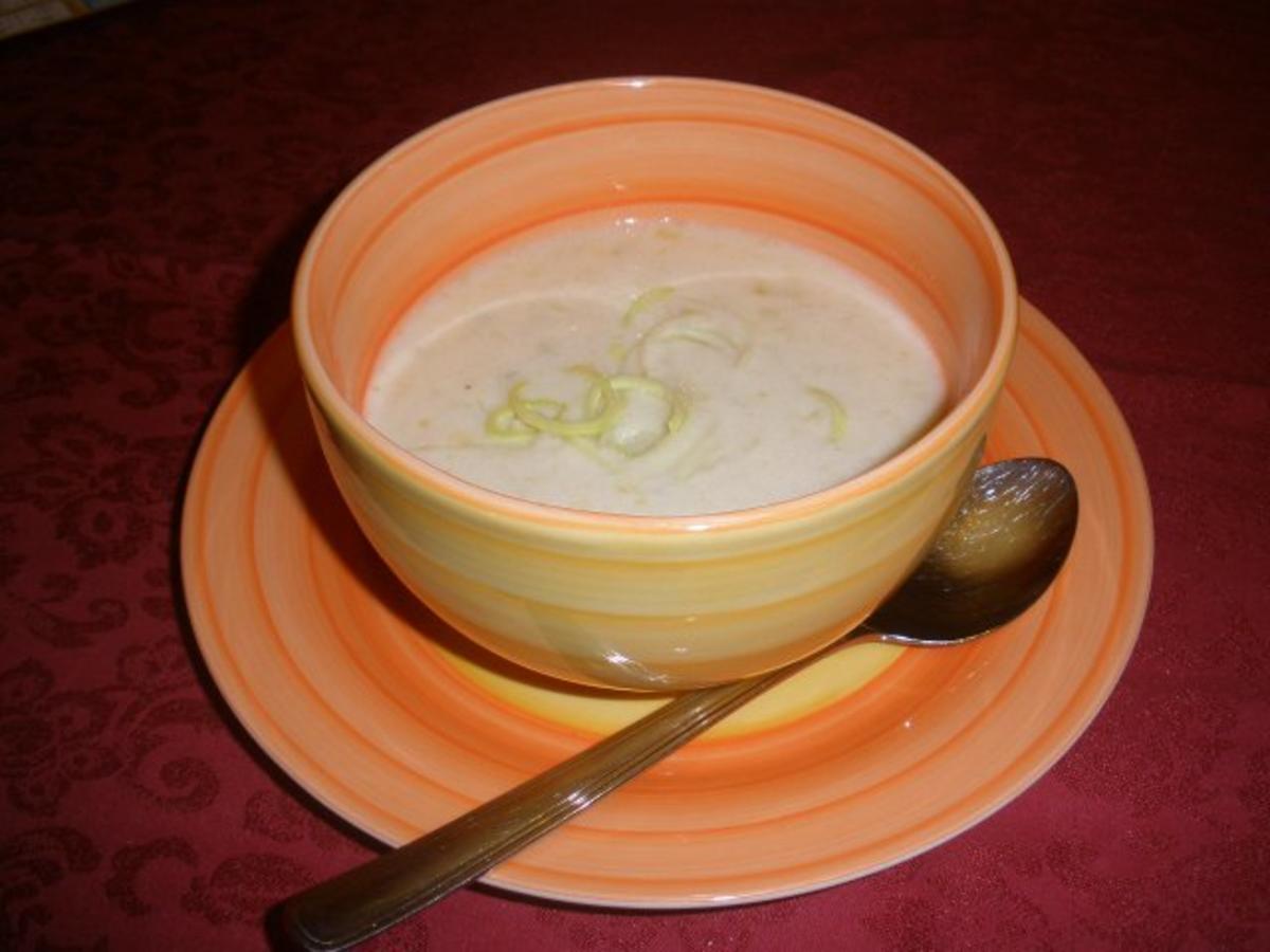 Schnelle Lauch - Käsecreme - Suppe - Rezept
