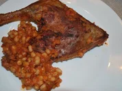 Bohnen-Tomaten-Topf mit Entenkeulen - Rezept