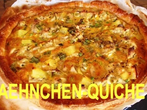 Rezept: HAEHNCHEN AU WHISKY - QUICHE HAEHNCHEN AU WHISKY - QUICHE - Rezept