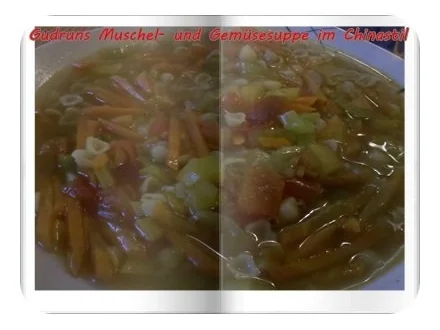 Suppe: Muschel- und Gemüsesuppe â la Gudrun - Rezept