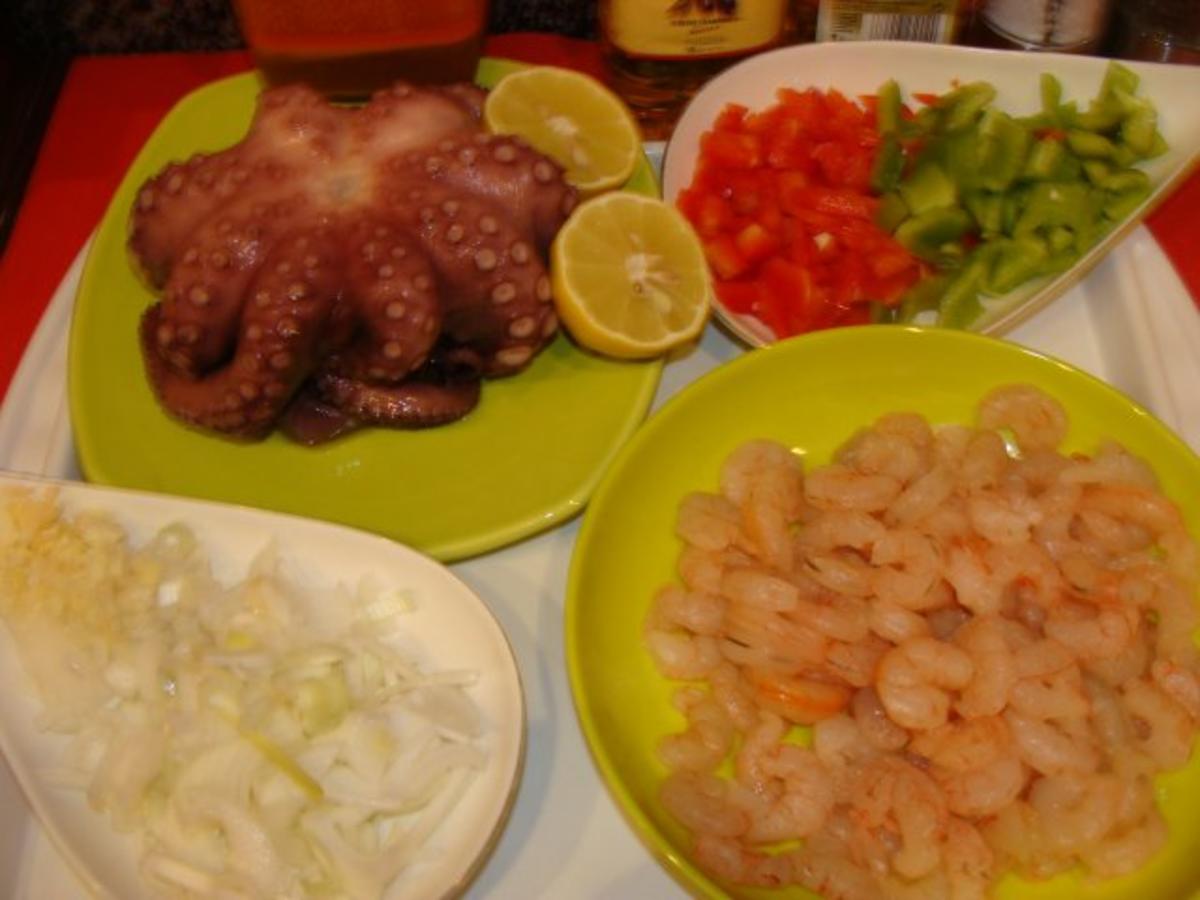 Abendbrot : Octopus - Garnelensalat - Rezept - Bild Nr. 2