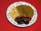Sauerbraten mit Spätzle, Apfelkompott und Holunderbeeren - Rezept