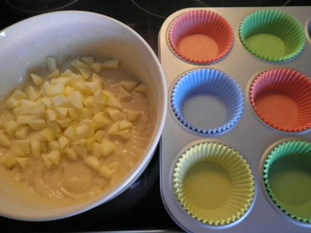 Apfel - Muffins mit Mandeln ... - Rezept - Bild Nr. 5