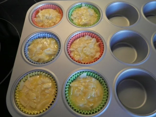 Apfel - Muffins mit Mandeln ... - Rezept - Bild Nr. 8