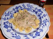 Cappelletti mit Champignoncreme>> - Rezept