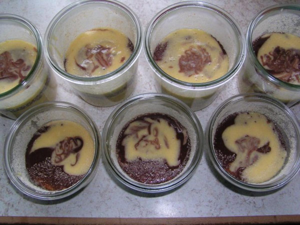 Mamorkuchen mit Eierlikör als Glaskuchen - Rezept
