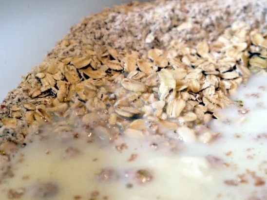 Rezept: Weizenvollkornbrot mit Haferflocken und Buttermilch Bild Nr. 3 Weizenvollkornbrot mit Haferflocken und Buttermilch - Rezept - Bild Nr. 3