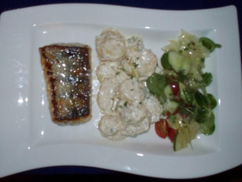 Zanderfilet mit zweierlei Salaten - einfach - von hausgourmet