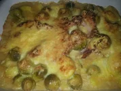 Kasslerauflauf mit Rosenkohl - Rezept