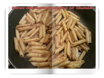 Geflügel: Hähnchenminutenschnitzel mit Käsenudeln - Rezept - Bild Nr. 10