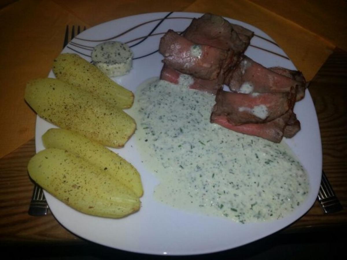 Bilder für Roastbeef mit Ofenkartoffeln - Rezept