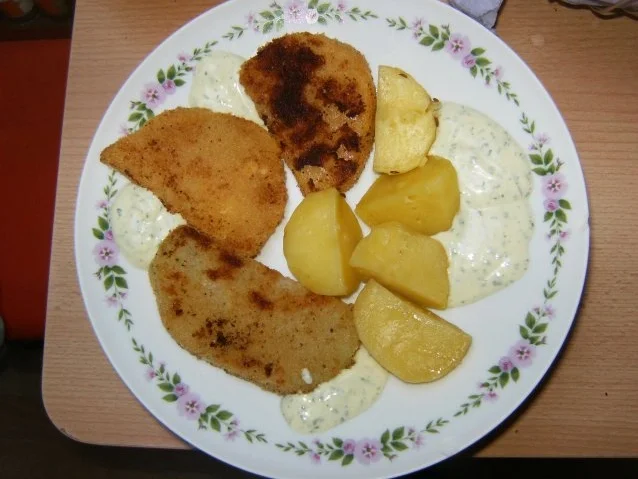 Rezept: Paniertes Kohlgemüse mit Kartoffeln Paniertes Kohlgemüse mit Kartoffeln - Rezept