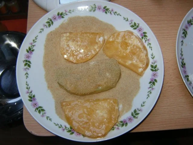 Rezept: Paniertes Kohlgemüse mit Kartoffeln Bild Nr. 5 Paniertes Kohlgemüse mit Kartoffeln - Rezept - Bild Nr. 5