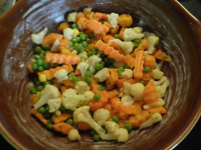 Hack - Schinken - Röllchen auf Gemüsebett - Rezept - Bild Nr. 5