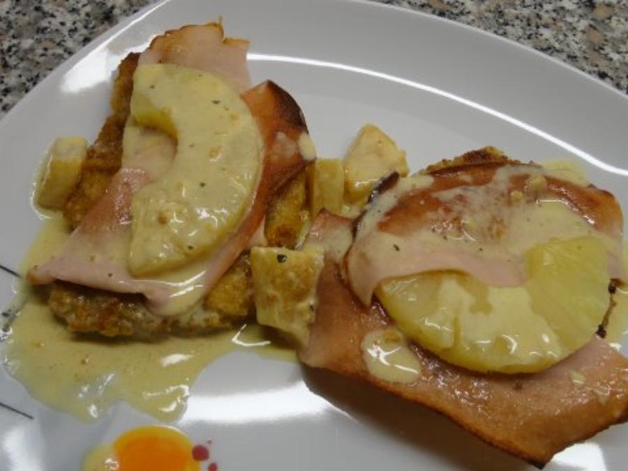 Schnitzel Hawaii - schnell &amp; einfach - 160 kcal/100g