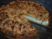 Apfel-Käse-Kuchen mit Streuseln - Rezept