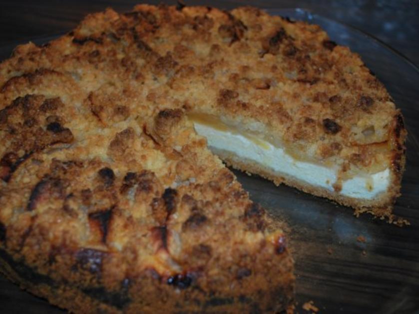 Apfel Käse Kuchen mit Streuseln - einfach - von Anni2000 Apfel Käse Kuchen mit Streuseln - einfach - von Anni2000
