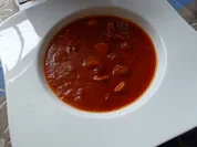 Verfeinerte Wurstgulasch-Suppe - Rezept