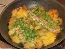 Lachs auf Knusperkartoffeln - Rezept