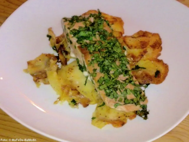 Lachs auf Knusperkartoffeln - Rezept - Bild Nr. 2