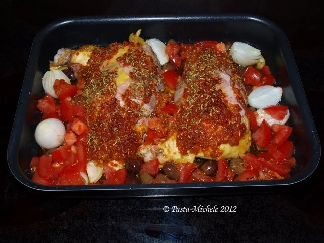 Maishähnchensupréme alla Saltimbocca mit Pesto-Rosso - Rezept - Bild Nr. 2