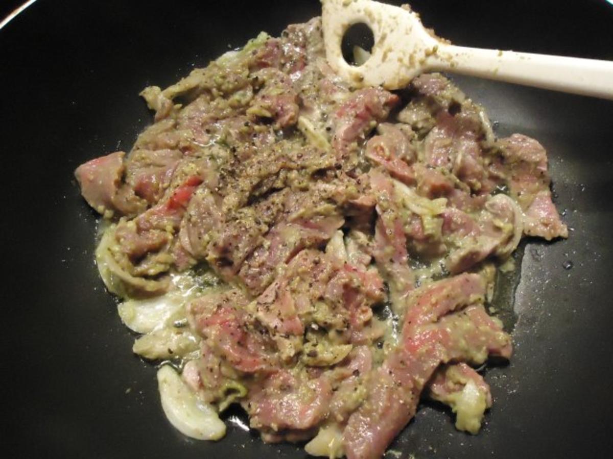 Rinder-Steak-Streifen in Avocado-Creme - Rezept - Bild Nr. 7