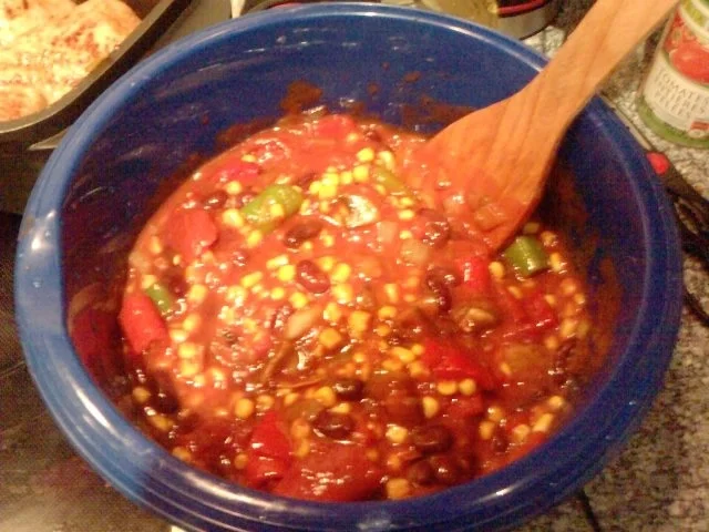 HÄHNCHENSCHENKEL DIABLO IN GEMÜSE UND REIS GEBETTET - Rezept - Bild Nr. 9