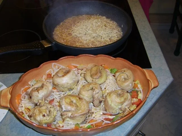 Hühnchen im Gemüsebett mit Kräuterkruste - Rezept - Bild Nr. 13