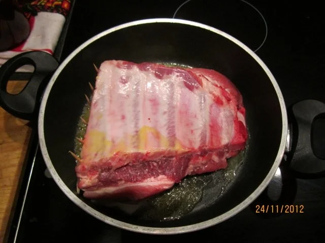 gefüllte Brustspitze vom Schwein - Rezept - Bild Nr. 4
