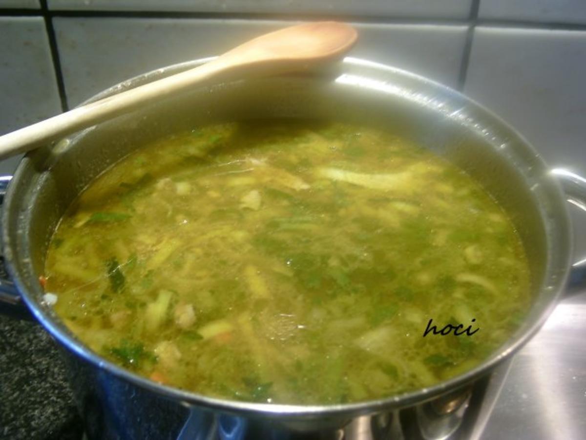 Bilder für GEMÜSESUPPE MIT REIS UND FLEISCHEINLAGE - Rezept