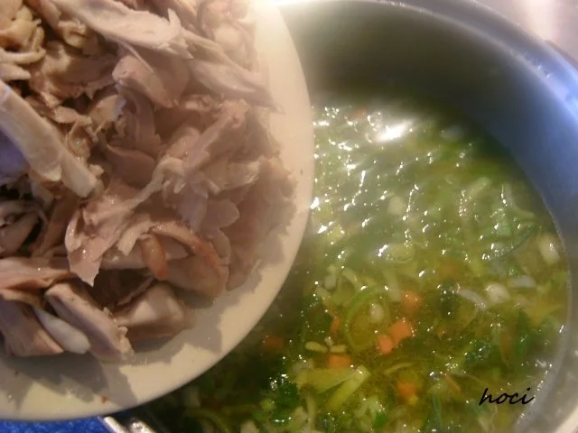 Rezept: GEMÜSESUPPE MIT REIS UND FLEISCHEINLAGE Bild Nr. 9 GEMÜSESUPPE MIT REIS UND FLEISCHEINLAGE - Rezept - Bild Nr. 9