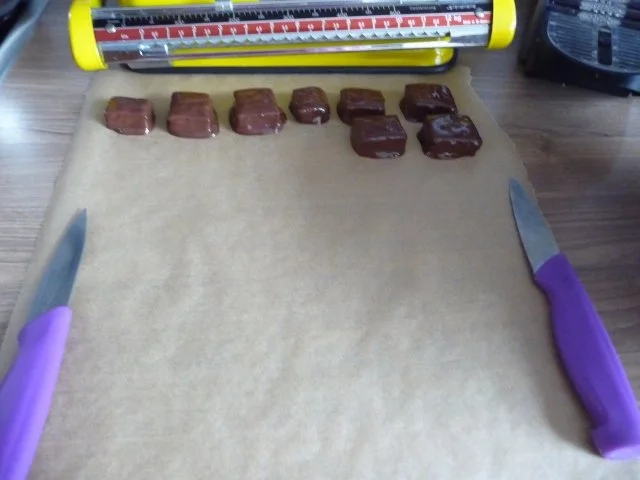 Plätzchen & Kekse : Dominosteine : Lebkuchen - Schokowürfel ...Rz frei Schnautze - Rezept - Bild Nr. 16