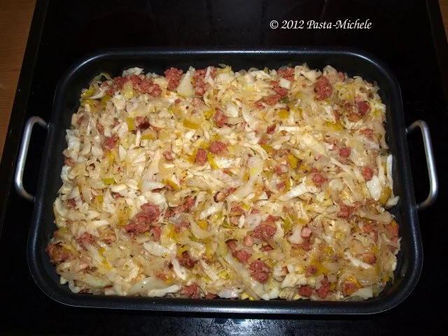 Jaromakohl aus dem Ofen mit Salsicce und überbackenem Ziegenkäse - Rezept - Bild Nr. 3