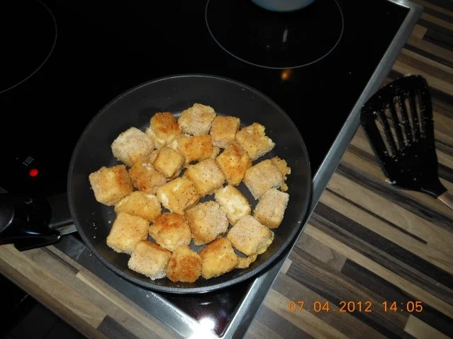 Rezept: Panierte Puddingswürfel Bild Nr. 3 Panierte Puddingswürfel - Rezept - Bild Nr. 3