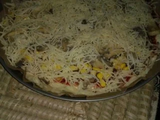 Rezept: Quark- Öl Teig/ Pizza Bild Nr. 4 Quark- Öl Teig/ Pizza - Rezept - Bild Nr. 4