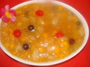 Nachtisch : Froscheier - Fruchtcoctail - Rezept