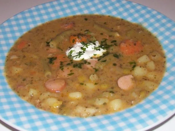 Bunter Gemüseeintopf mit Würstchen und Speck - Rezept - Bild Nr. 8