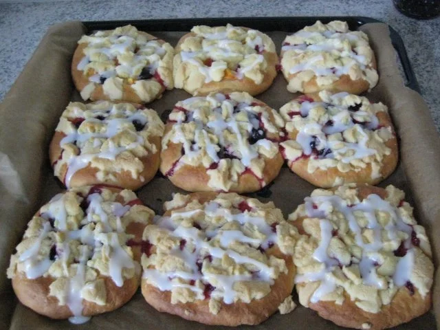 Rezept: Streußelschnecken, Quarkölteig Streußelschnecken, Quarkölteig - Rezept