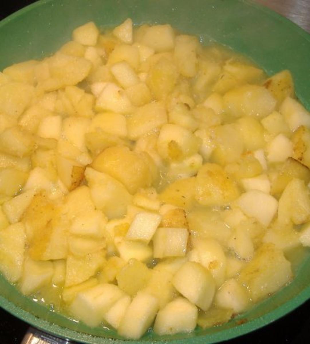 Nackensteak mit Apfel-Kartoffelstampf und Fleur de Sel - Rezept - Bild Nr. 4