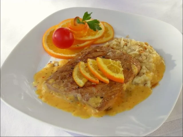 Marinierter Wildlachs mit Cointreau- Sauce und Mandel-Risotto - Rezept - Bild Nr. 12