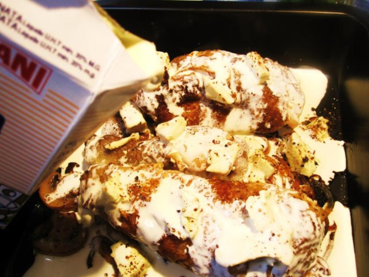 Überbackene Hühnerbrust mit Pimientos de Padrón - Rezept - kochbar.de