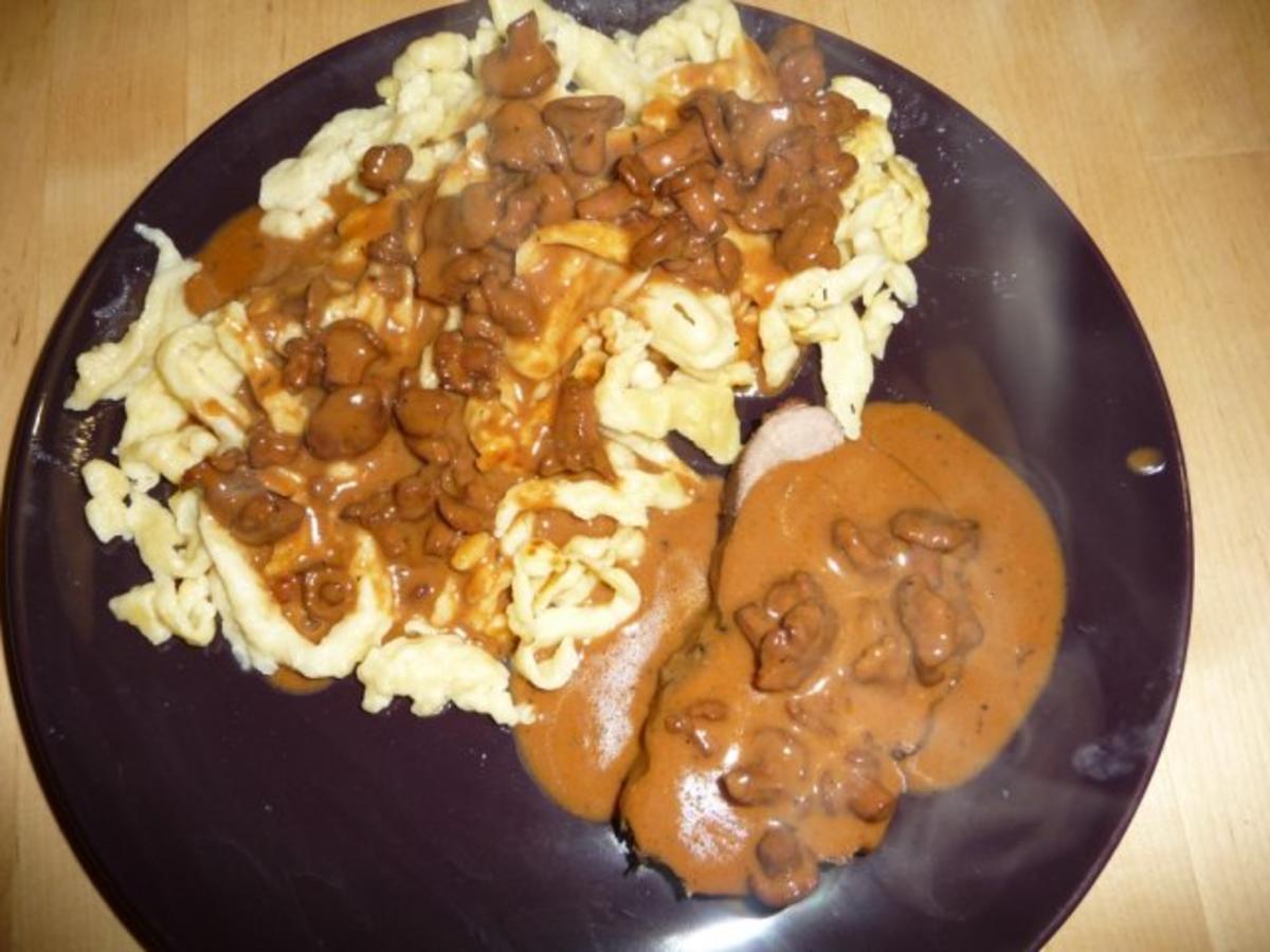 Bilder für Hirschbraten mit Pfifferlingen - Rezept