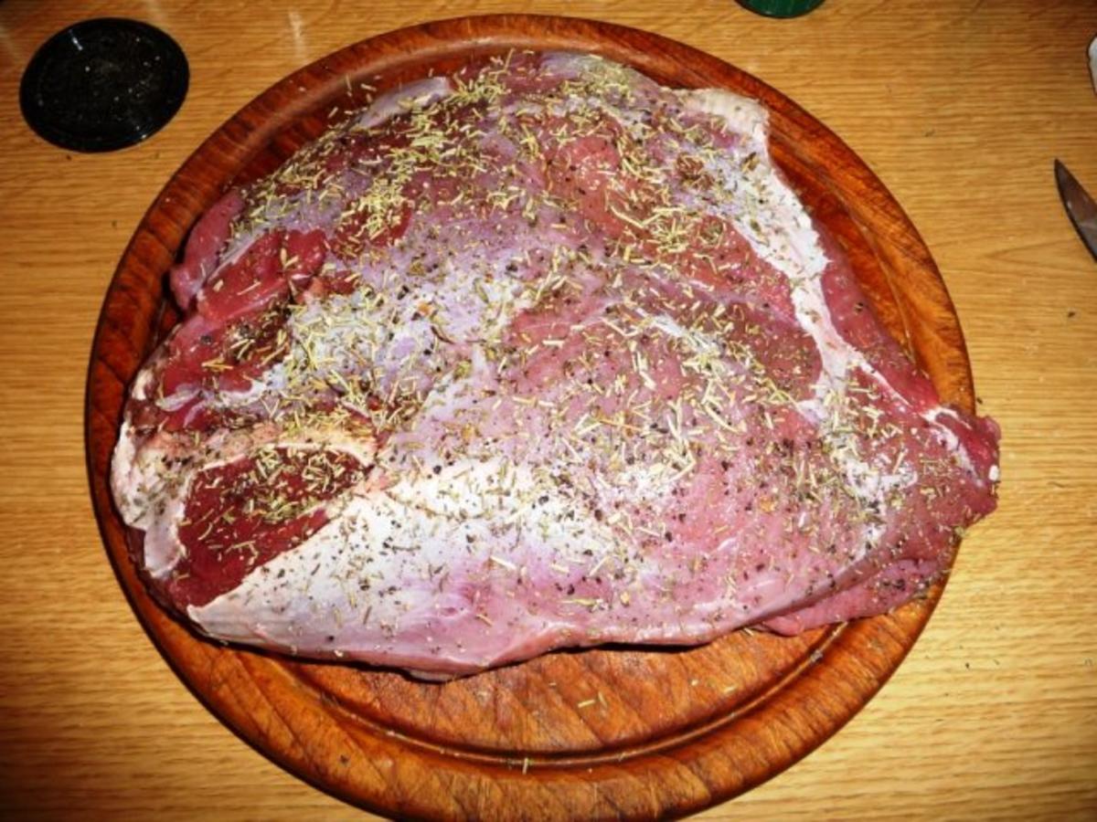 Hirschbraten mit Pfifferlingen - Rezept - Bild Nr. 4