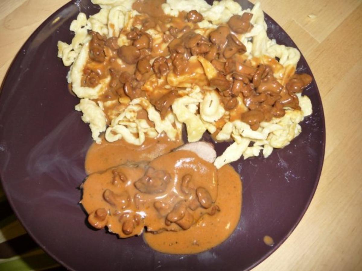 Hirschbraten mit Pfifferlingen - Rezept - Bild Nr. 12