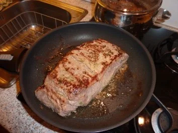 Rezept: Roastbeef auf die "englische Art" mit Sommergemüse und Sauce Béarnaise Bild Nr. 2 Roastbeef auf die "englische Art" mit Sommergemüse und Sauce Béarnaise - Rezept - Bild Nr. 2